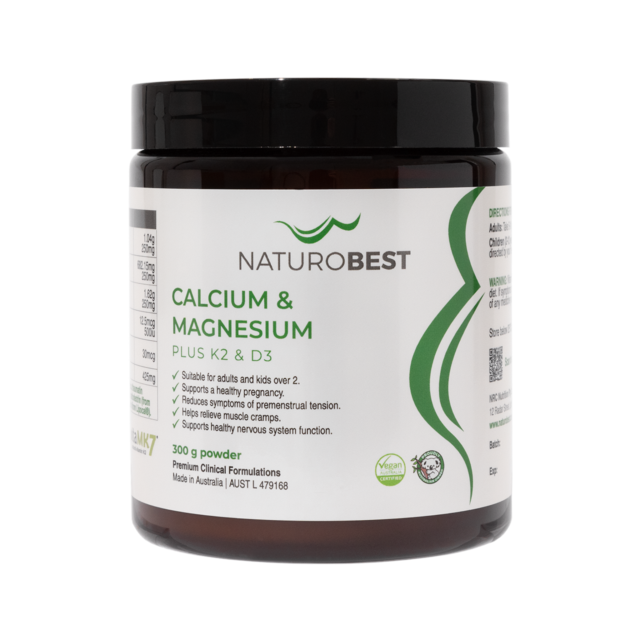 Calcium & Magnesium Plus K2 & D3 300gms - 2 Carton MOQ | EXPIRY DEC 2028